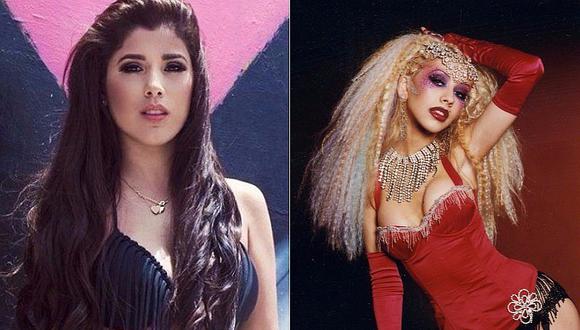 ¡Al estilo Cristina Aguilera! Mira la peculiar personificación de Yahaira Plasencia