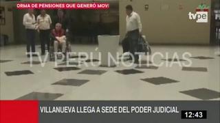 César Villanueva llegó al Poder Judicial para acatar medida de prisión preventiva | VIDEO
