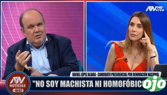 Candidato presidencial Rafael López Aliaga hizo polémica comparación. (Foto: ATV)