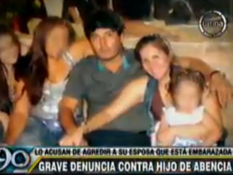 Hijo de Abencia Meza acusado de golpear a ex pareja embarazada [VIDEO] 