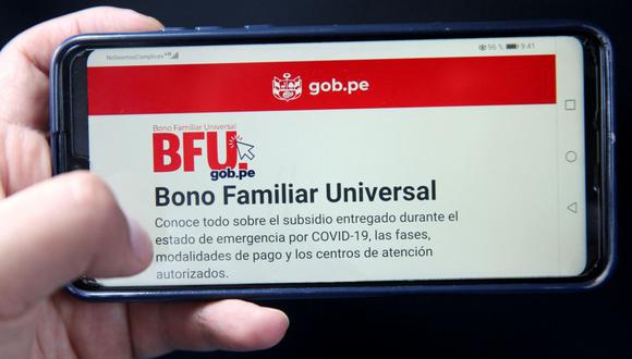 El Segundo Bono Familiar Universal (BFU) será entregado a más de 8.2 millones de familias en todo el Perú (Foto: Andina)
