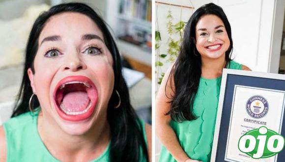 Samantha, la mujer con la boca más grande del  mundo. Foto: (Instagram/@samramsdell5).