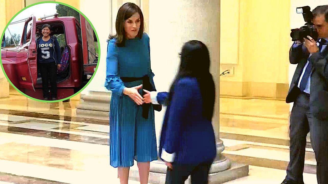 Camionera huancaína debatió con la reina Letizia en España: "Las mujeres sí podemos"│VIDEO