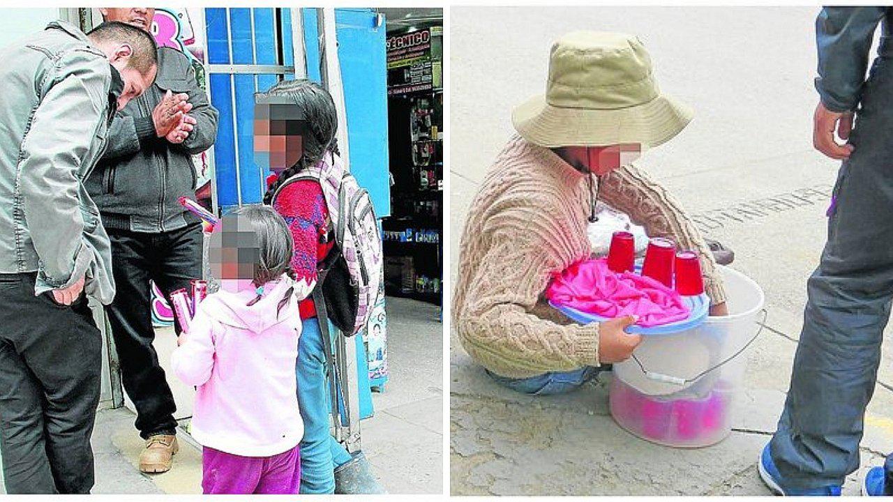 Casi 100 niños venden en la calle para comprar sus útiles escolares en Huancayo