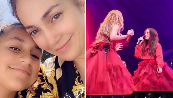 Jennifer López sube a su hija al escenario y la pequeña deja "en shock" con su voz│VIDEO