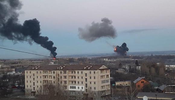 Ucrania amaneció con bombardeos en distintos puntos. (Foto: Twitter)