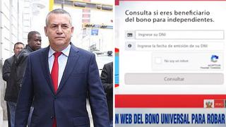 Daniel Urresti y su mensaje al enterarse que hackearon web del Bono Universal para robarse un millón de soles