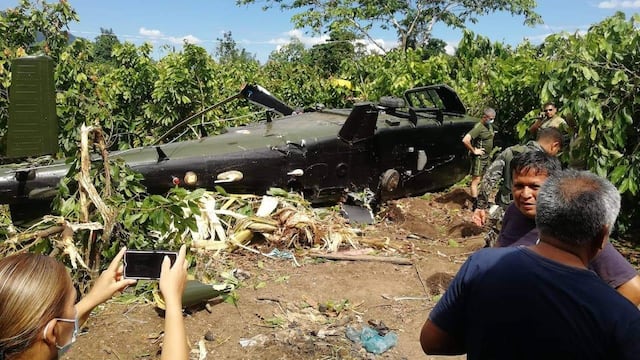 Helicóptero del Ejército se cae con pasajeros a bordo en Mazamari | VIDEO