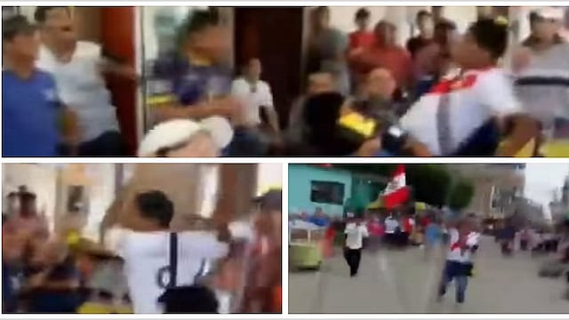 Perú vs. Ecuador: hincha se agarra a sillazos en pleno partido (VIDEO)