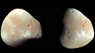 NASA publica video de lunas de Marte cruzándose 