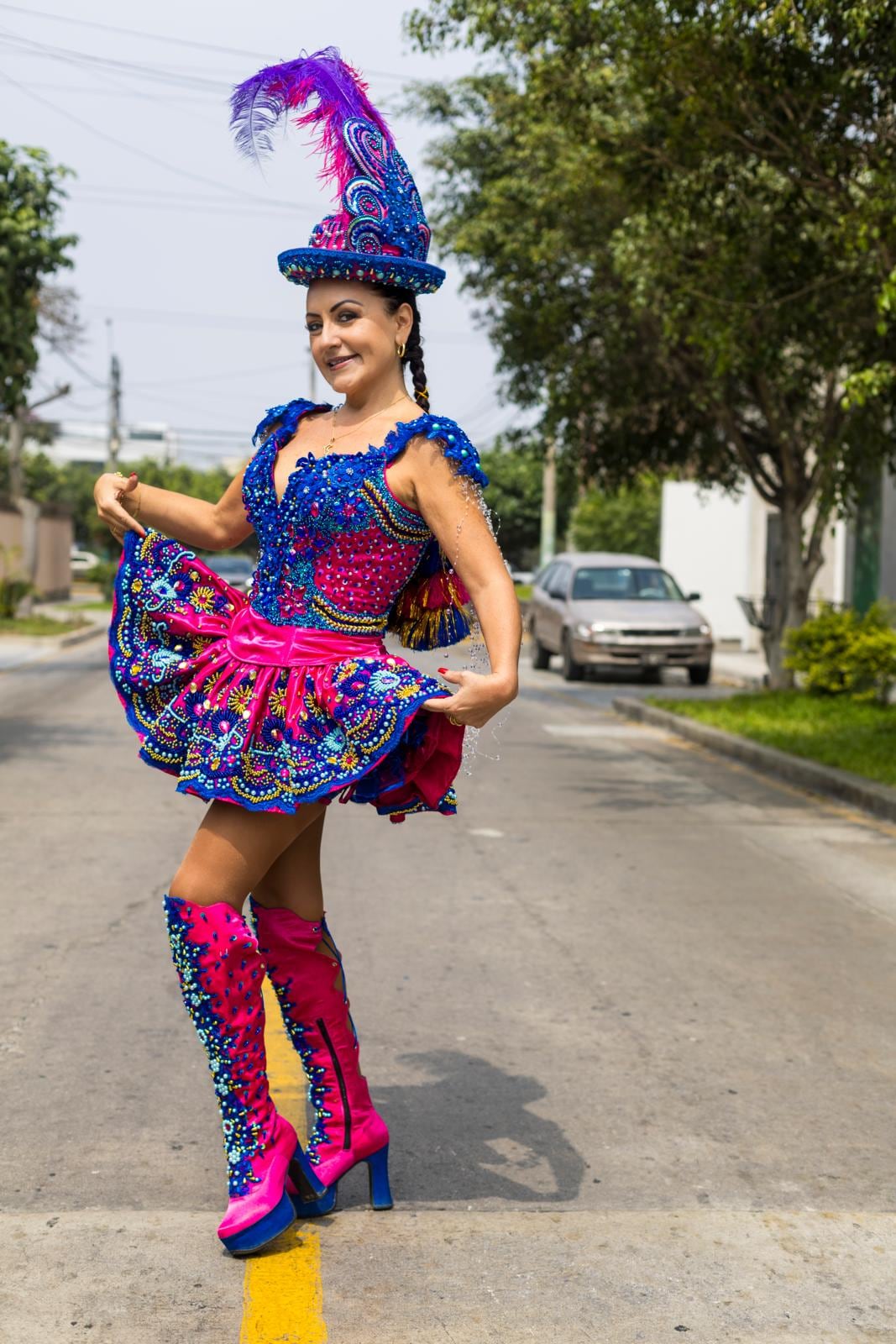 María Jesús tiene una variedad de trajes típicos, al menos uno por cada departamento del Perú. FOTO: Mario Zapata / GEC