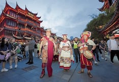 Inti Raymi en vivo impresiona a chinitos en el corazón de la metrópoli de Shanghái