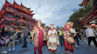 Inti Raymi en vivo impresiona a chinitos en el corazón de la metrópoli de Shanghái