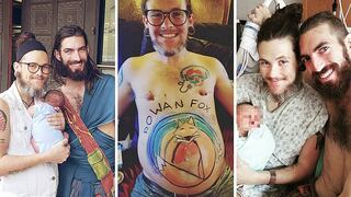 Pareja homosexual da a luz a su primer bebé porque uno de ellos es transgénero (FOTOS)