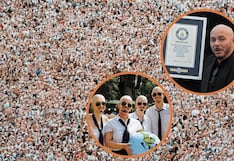 Pitbull bate récord con miles de calvos falsos durante concierto en Reino Unido
