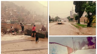 Huaicos y deslizamientos alarman a Chosica, Chaclacayo y Huampaní [VIDEO Y FOTOS]
