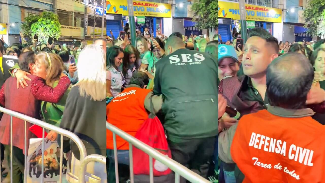 Jonathan Rojas fue tumbado por sus fanáticas. (Foto: composición EC)