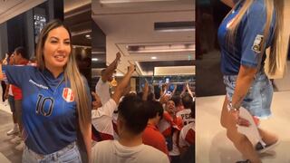 Esposa de Christian Cueva se roba el show bailando huaynito en banderazo a la selección peruana | VIDEO