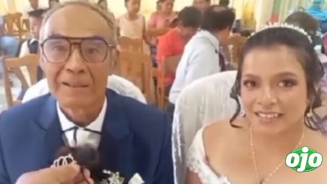 Adulto mayor de 79 años encontró el amor y se casó con joven de 29 años en Pucallpa: “Estoy muy contento”
