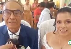 Adulto mayor de 79 años encontró el amor y se casó con joven de 29 años en Pucallpa: “Estoy muy contento”