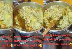 “Aplicaron la de Mr. Peet”: jóvenes querían preparar aguadito, pero terminan haciendo arroz con pollo