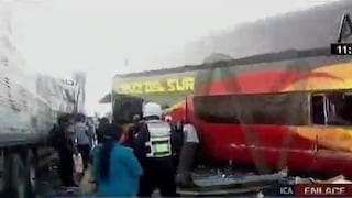Ica: 13 heridos deja choque frontal entre bus y camión a vísperas de Año Nuevo (VIDEO)