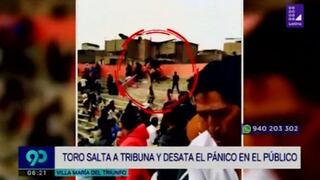 Villa María del Triunfo: toro salta a tribuna y deja gravemente herida a una mujer