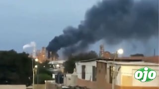 Piura: bomberos logran controlar el incendio en la Refinería de Talara (VIDEO)