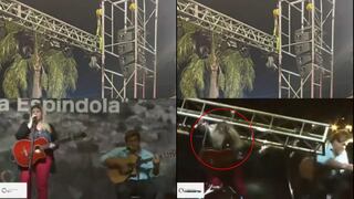 Pantalla gigante aplastó a cantantes mientras hacían su presentación [VIDEO]