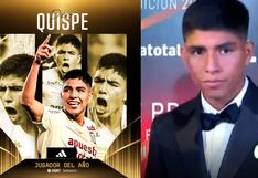 Piero Quispe brilla en la Gala de la Liga 1: Mejor jugador de la Liga 1 Betsson 2023