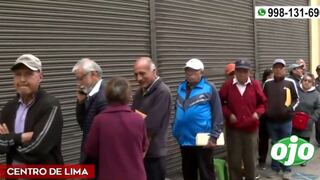 Adultos mayores forman largas colas en busca del padrón y detalles sobre sus fondos del Fonavi (VIDEO)