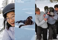 Chinita se toma selfi y leopardo casi se la come al atacarla por la espalda