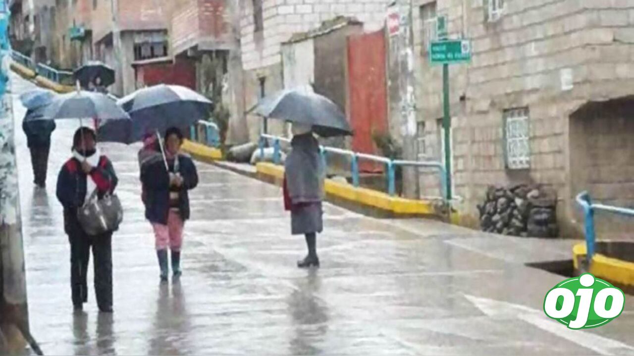 Senamhi anuncia fuertes lluvias hasta el 2 de enero