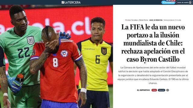 FIFA decide por el caso de Byron Castillo: la reacción de la prensa en Chile, Ecuador y el mundo | FOTOS
