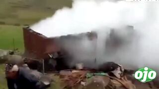 Un hombre pierde la vida y cuatro resultan heridos tras la caída de un rayo sobre vivienda en Cusco (VIDEO)