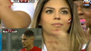 Perú vs. México: Así alienta Alondra García Miró a Paolo Guerrero [FOTOS] 