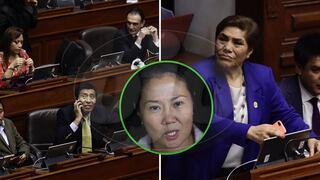 Así lucen los rostros de los congresistas de FP durante lectura de fallo de Keiko Fujimori (FOTOS)