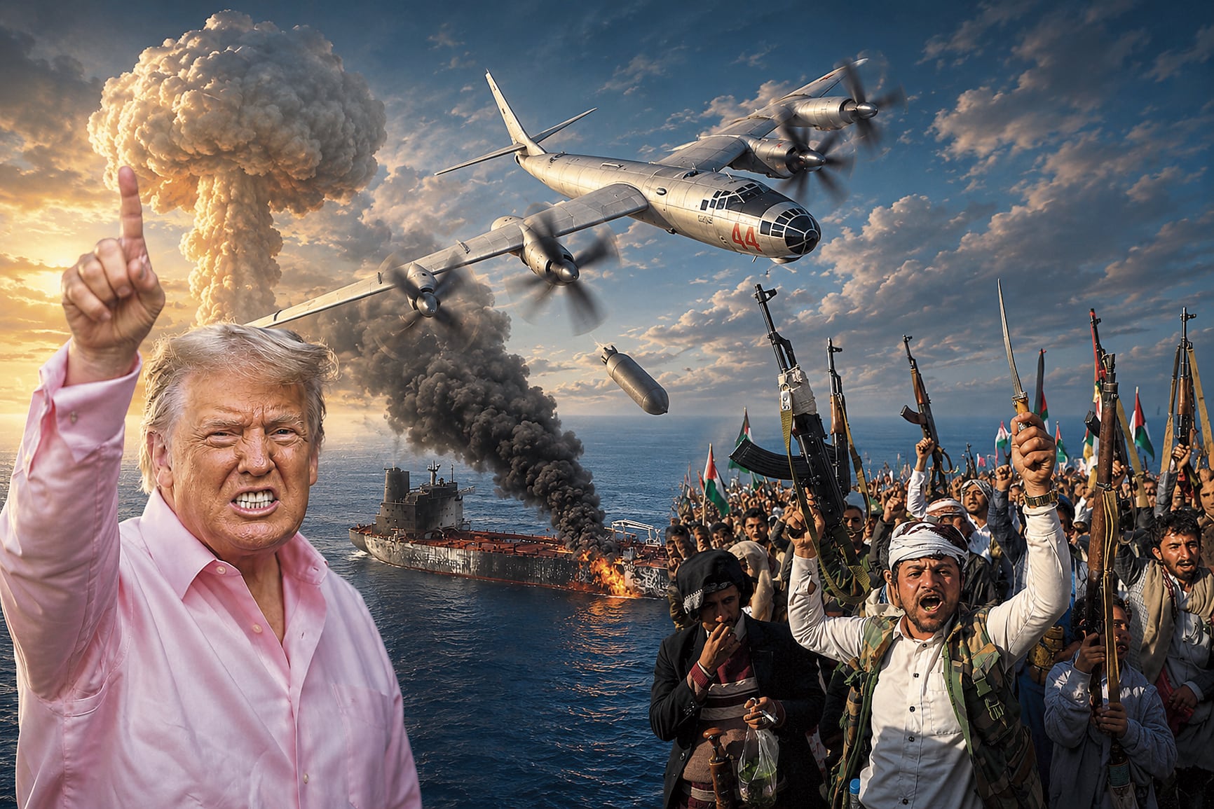 Donald Trump se presentó en imagen producto de la IA, a manera de anuncio de los ataques contra Irán.
