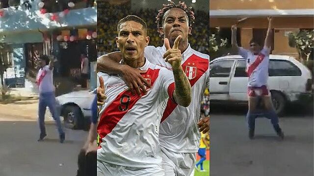 Hincha peruano celebra el gol de Paolo Guerrero con peculiar reacción │VÍDEO 