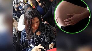 Señorita se niega a ceder el asiento a mujer embarazada en autobús y pasajera la graba