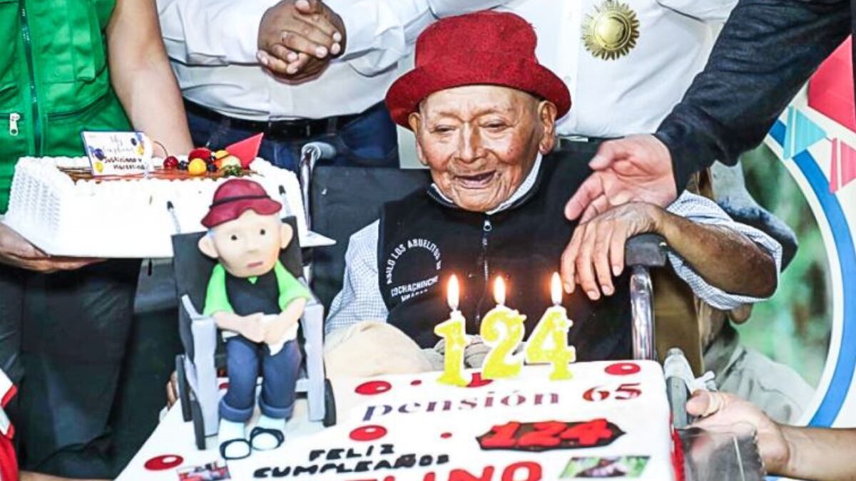 Marcelino Abad Tolentino el 5 de abril cumplió 124 años. (Foto: Andina)