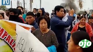 Huaral: pobladores bloquean la Panamericana Norte exigiendo la culminación de una obra