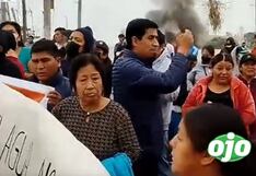 Huaral: pobladores bloquean la Panamericana Norte exigiendo la culminación de una obra