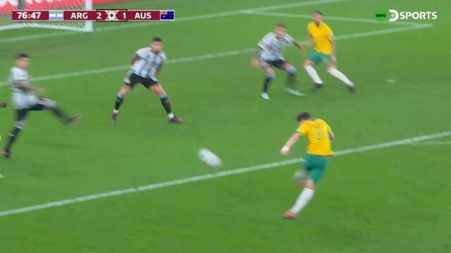 Argentina vs. Australia: así fue el autogol que significó el descuento de ‘Socceroos’ | VIDEO