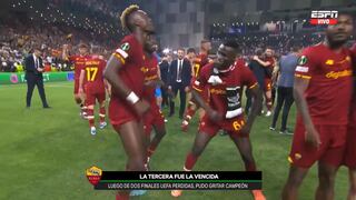 Roma consiguió el título de Conference League y los jugadores festejaron bailando | VIDEO