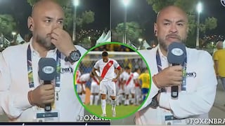 Periodista Peter Arévalo rompe en llanto tras derrota de Perú en la Copa América