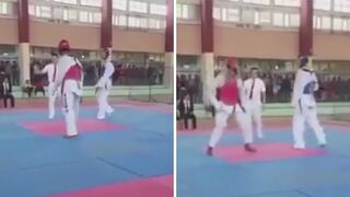 Registran momento en que joven muere en pelea de taekwondo (VIDEO)