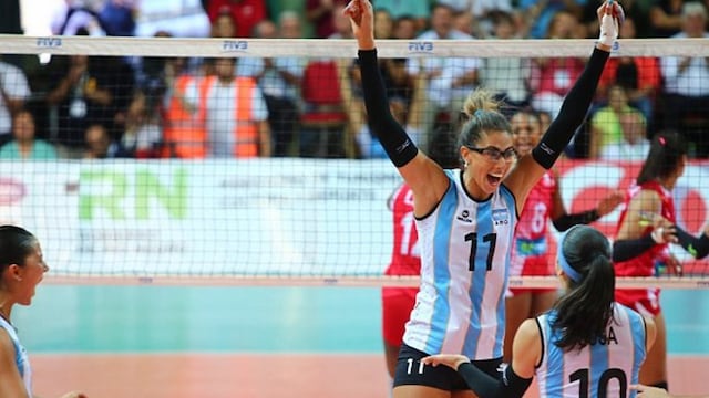 Así celebró Argentina al aplastar 3-0 a Perú en voleibol femenino [VIDEO]
