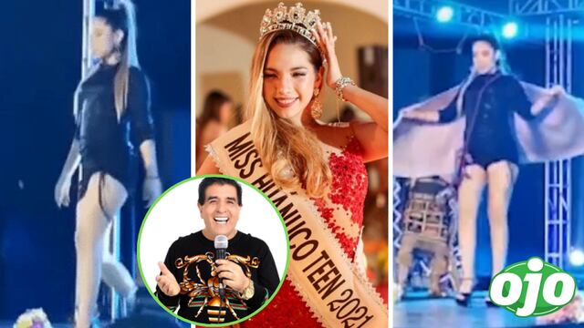Nílver Huarac y Lizet Soto: Su hija Alondra debutó en la pasarela como Miss Teen Huánuco | VIDEO
