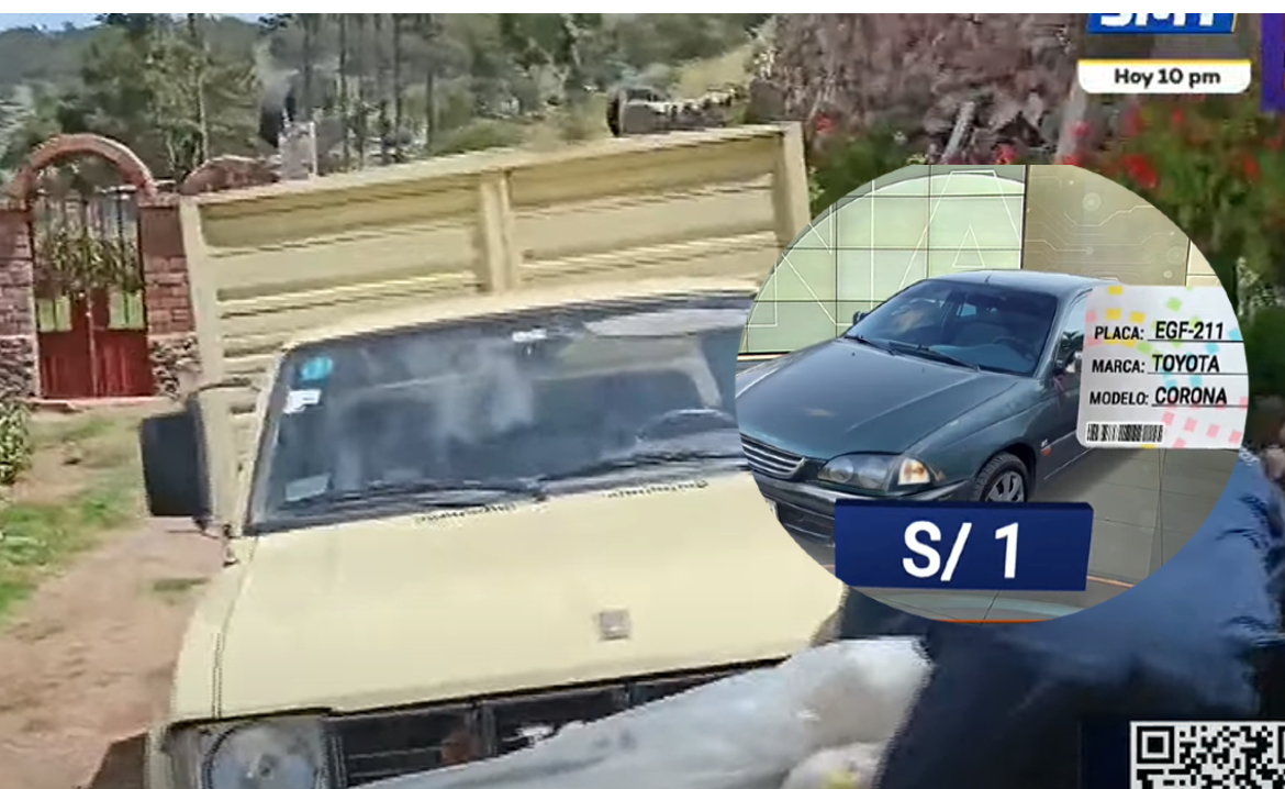 Vehículos chatarra donados por el Mininter.